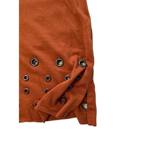 *CLEARANCE* Belyn Key Orange sleeveless golf tank top w/grommet detail Small - Picture 12 of 13